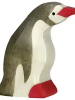 Holztiger Penguin, small, head forward