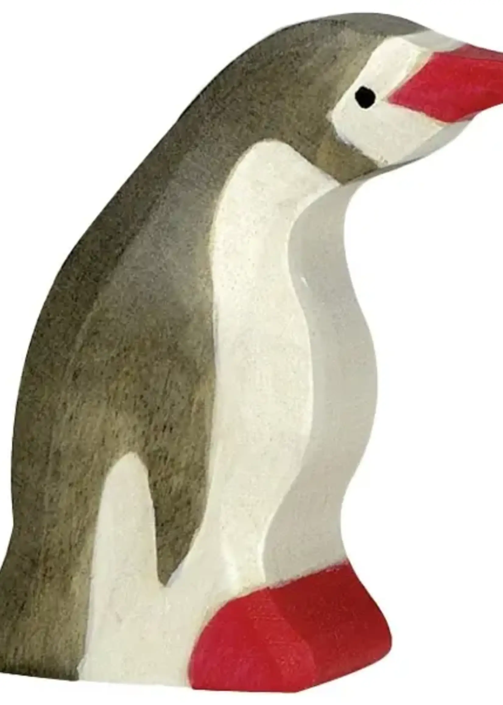 Holztiger Penguin, small, head forward