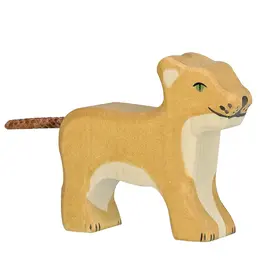 Holztiger Lion, small, standing