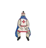 Holztiger Blue knight with cloak, riding (without horse)