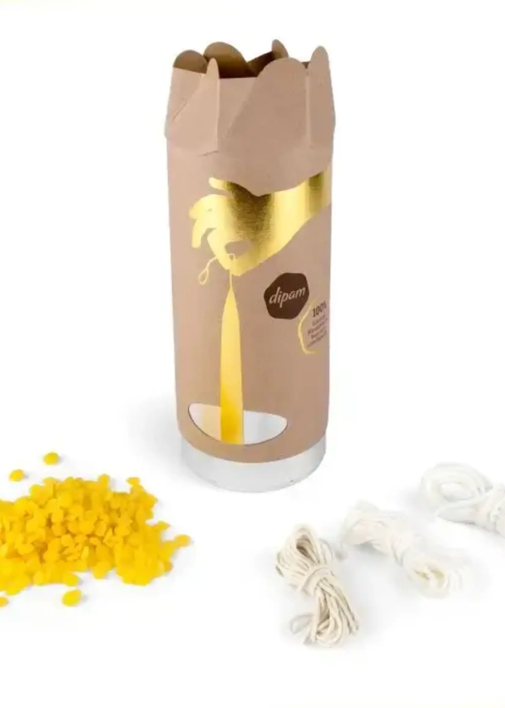 Dipam Dipam dipping set 600 gram beeswax - wick and tin