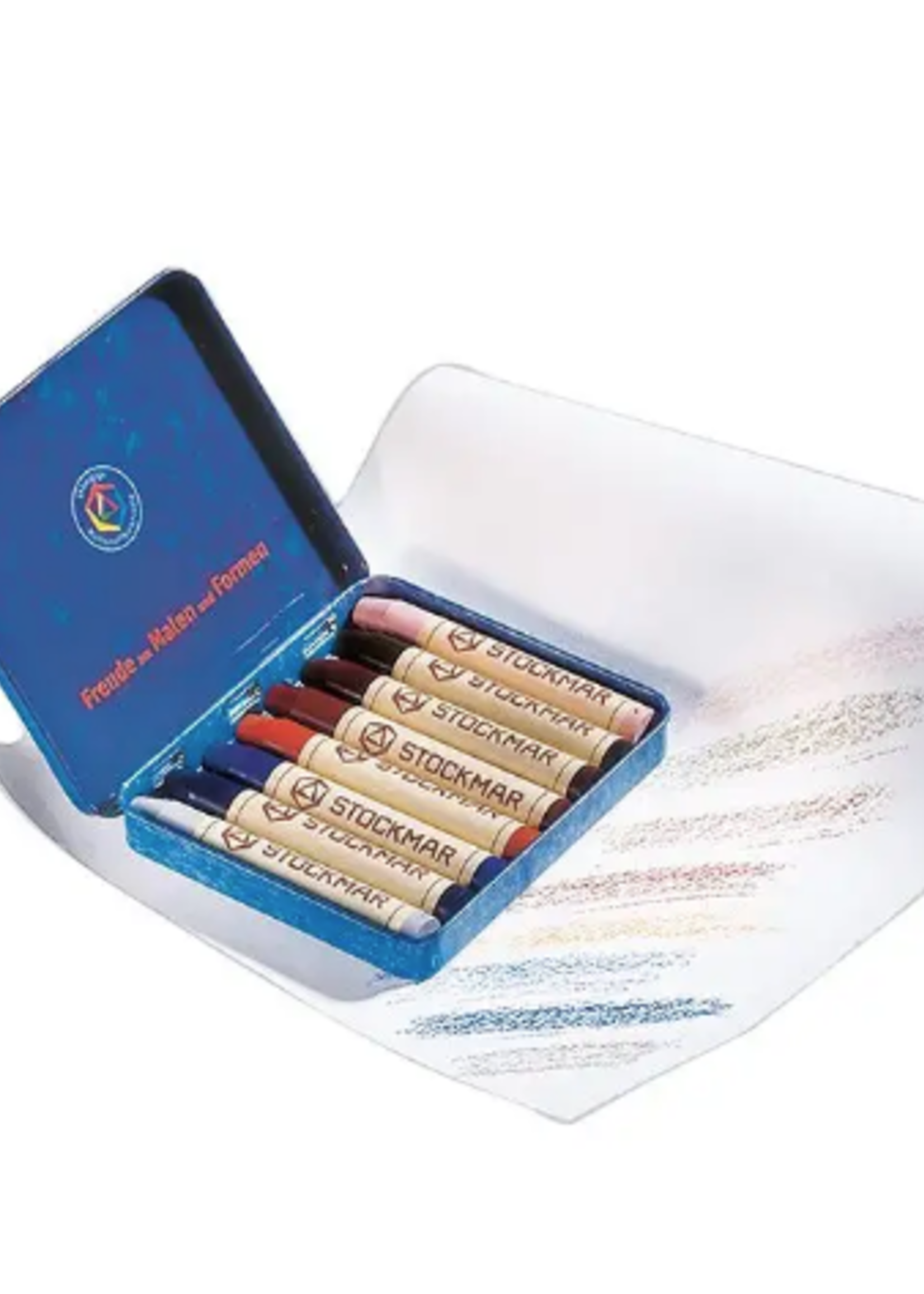 Stockmar Stockmar stick crayons 8 assorted Suppl. mix #1