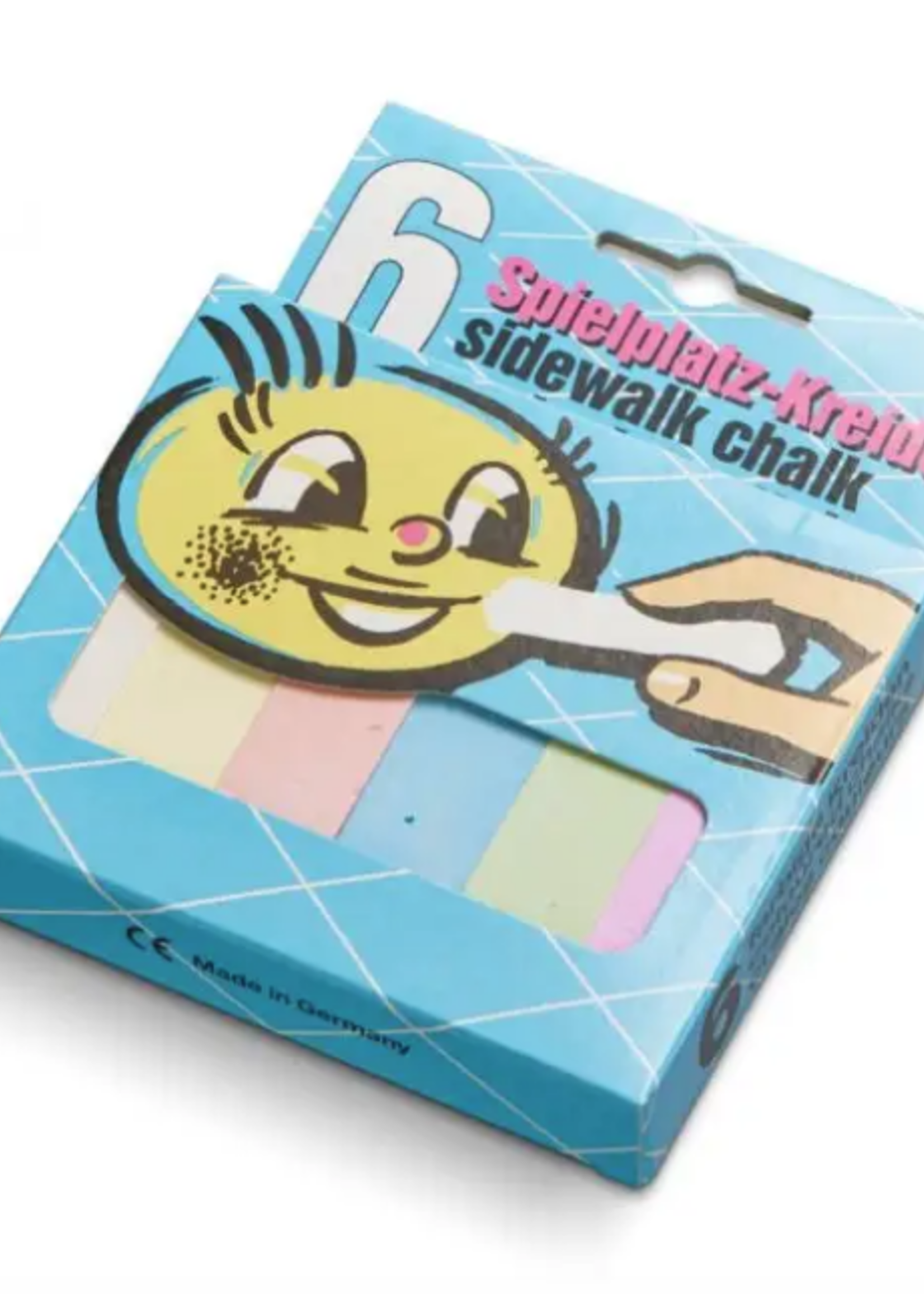 Mercurius Sidewalk Chalk for Line Drawer 6 Pieces