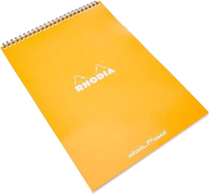 Rhodia Rhodia Wirebound Head Pad Dot 8.25"x11.75" orange