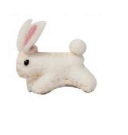 Papoose Baby Bunny (5cm) Felted Wool - Papoose