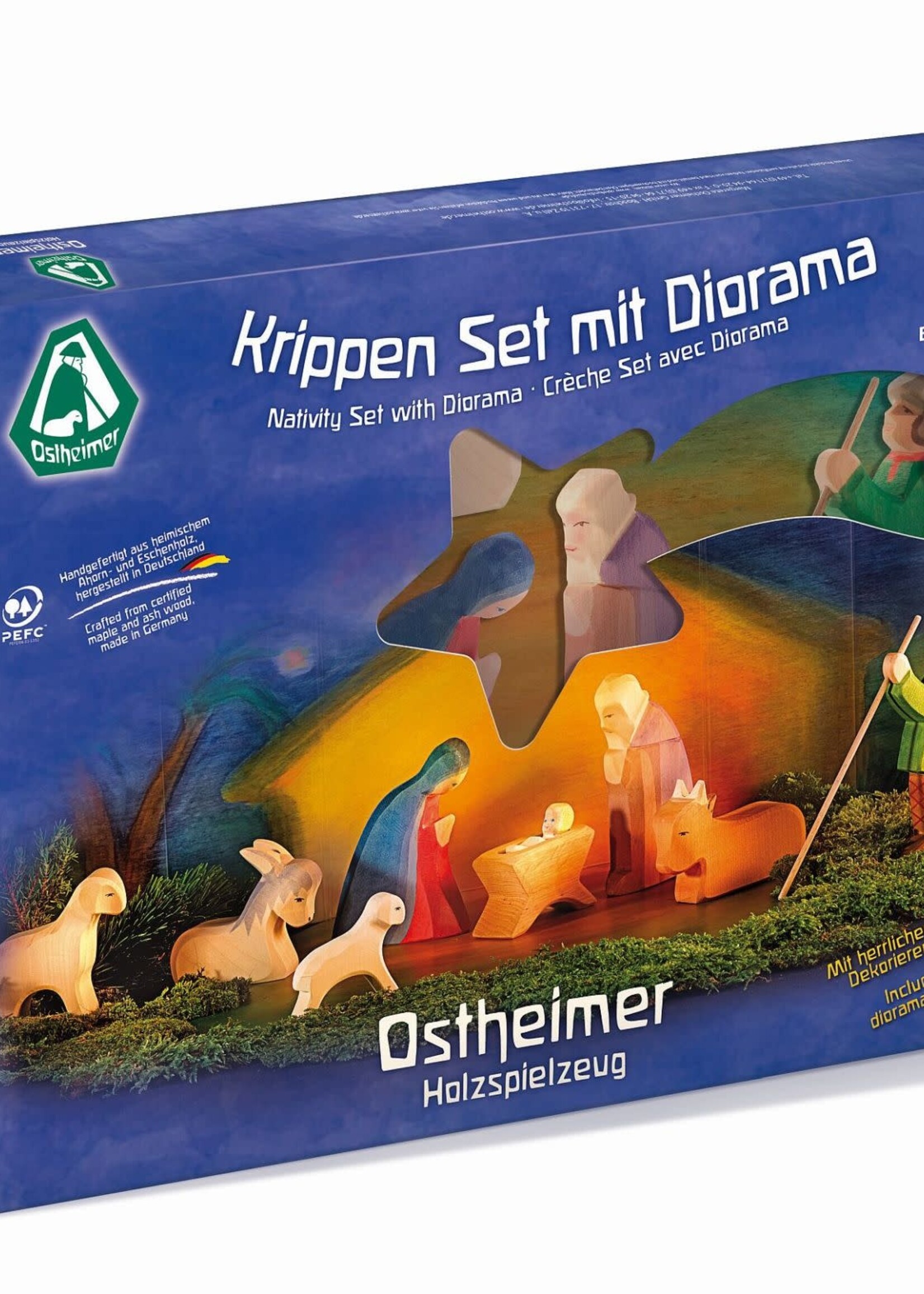 Ostheimer Nativity Set with Diorama 11 pcs