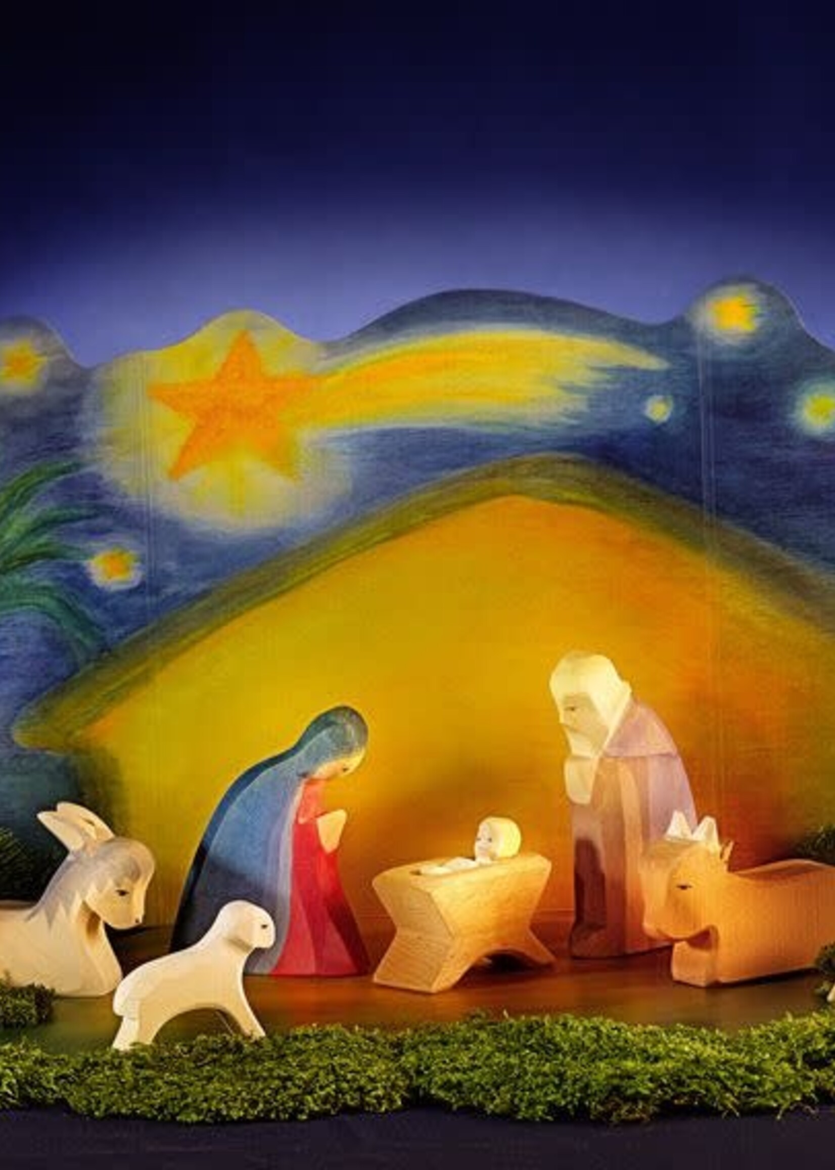 Ostheimer Nativity Set with Diorama 11 pcs