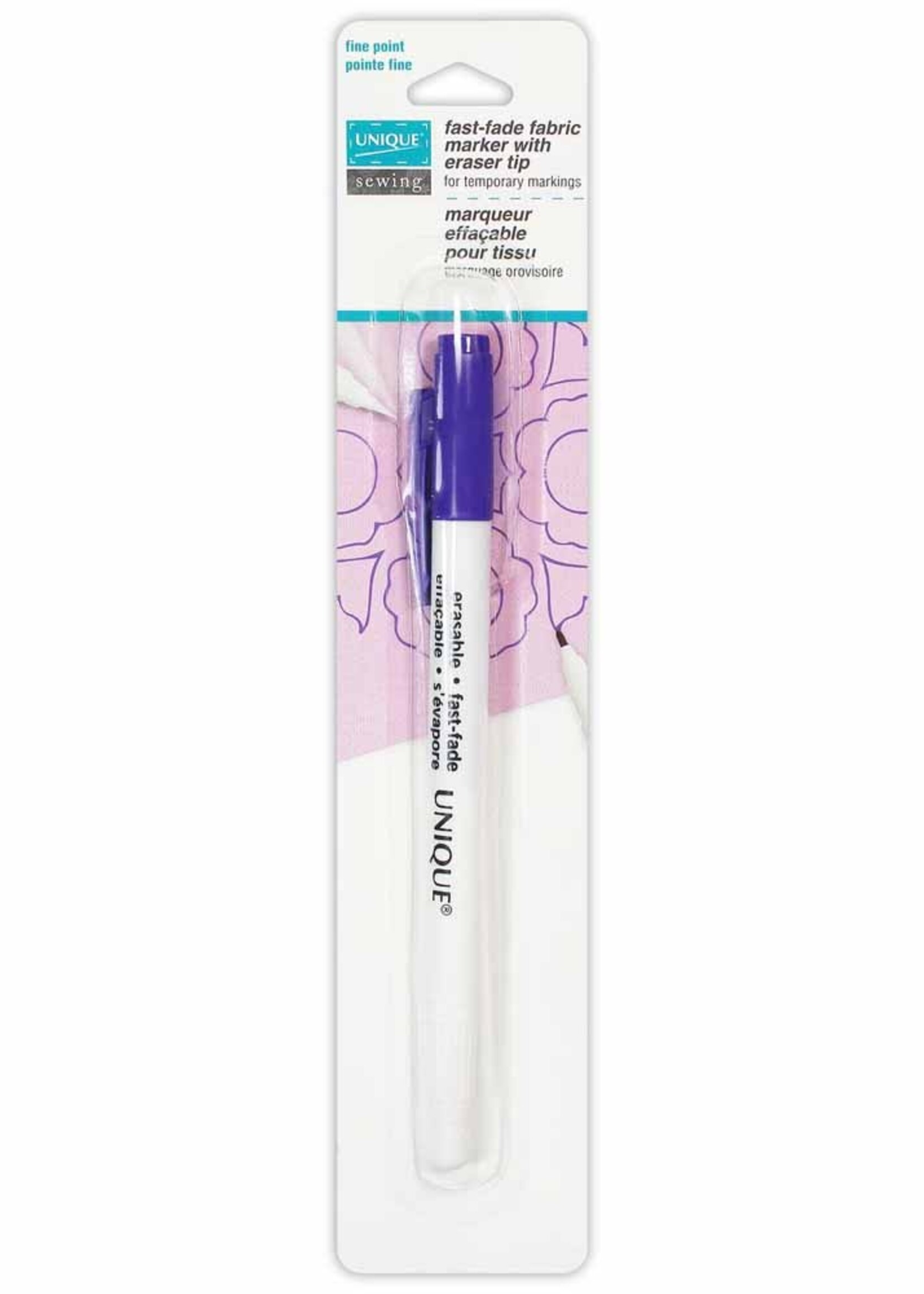 Unique FastFade Fabric Marker w/Eraser Tip