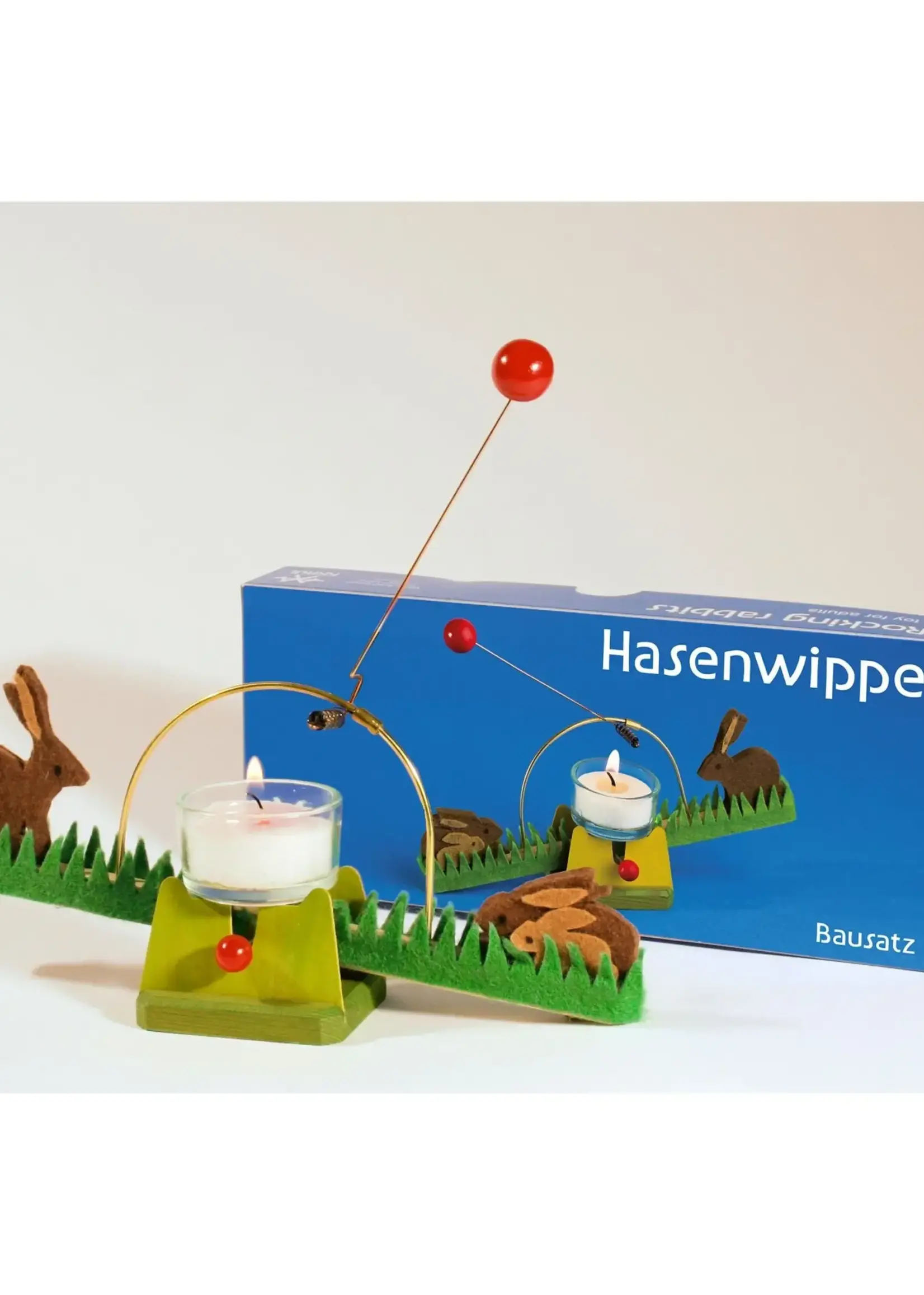 Kraul Candle See-Saw kit with rabbits