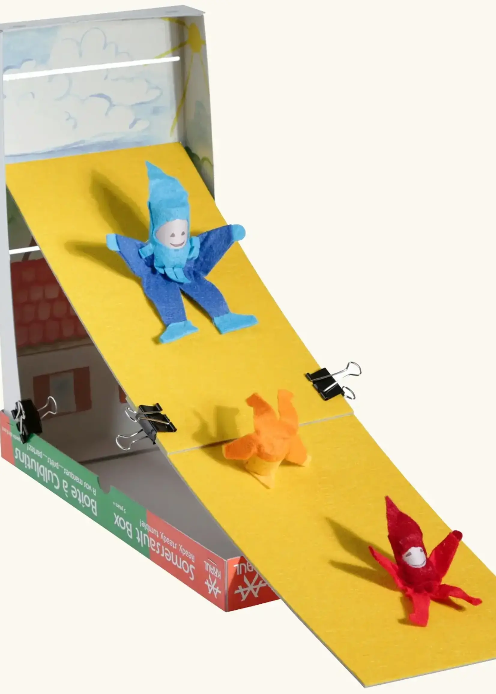 Kraul Tumbling Boxed Set with 2 ramps, 1 large & 2 small gnomes