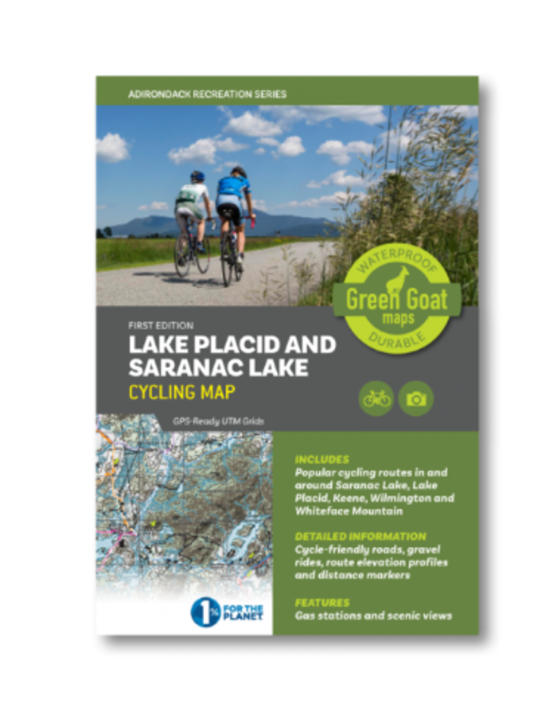 Green Goat Maps Lake Placid and Saranac Lake Cycling Map
