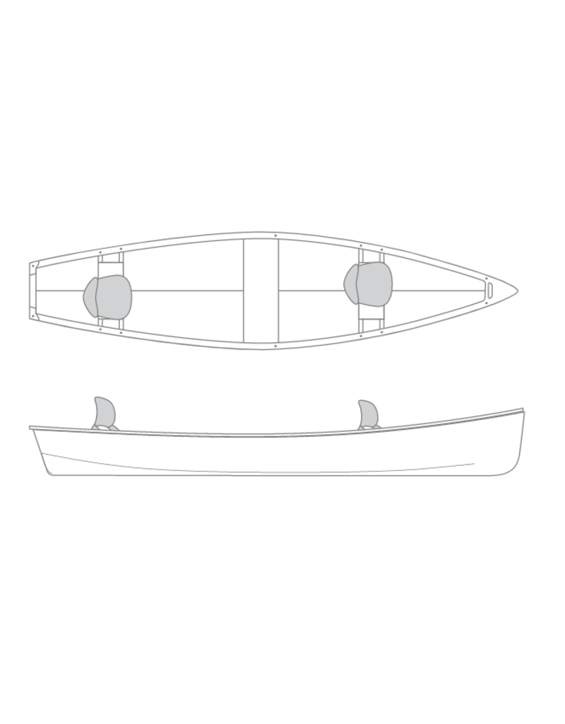 Esquif Rangeley 17 T-Formex Tandem Canoe Olive