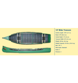 Radisson Canoes 14' Wide w/ Webb Seats