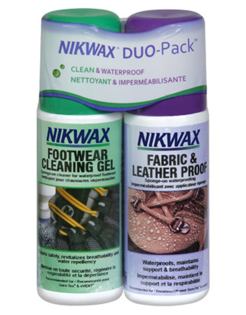 Nikwax Fabric & Leather Duo Pack Sponge On 4.2oz (125ml)