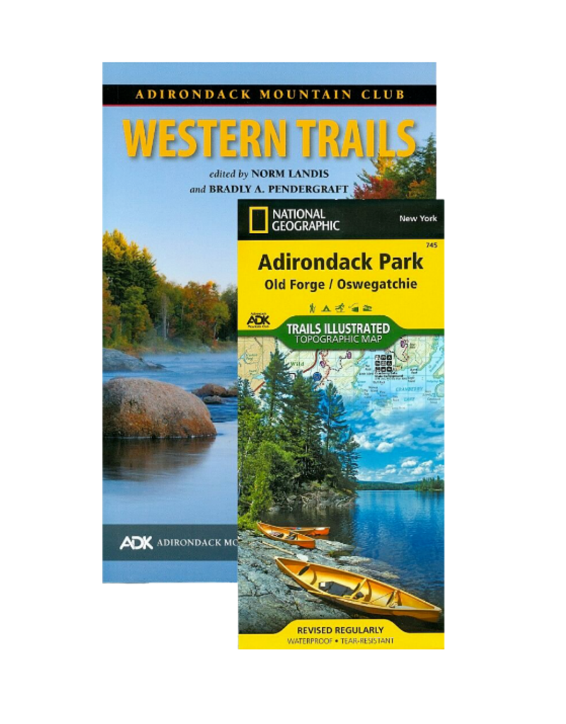Adirondack Mountain Club Hiking Guide Book & Map Pack