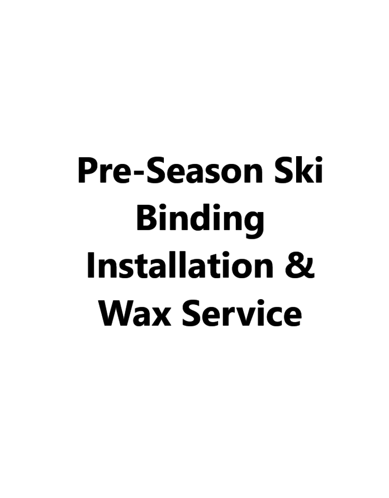 Mountainman Pre-Season Ski Binding Installation & Wax Service