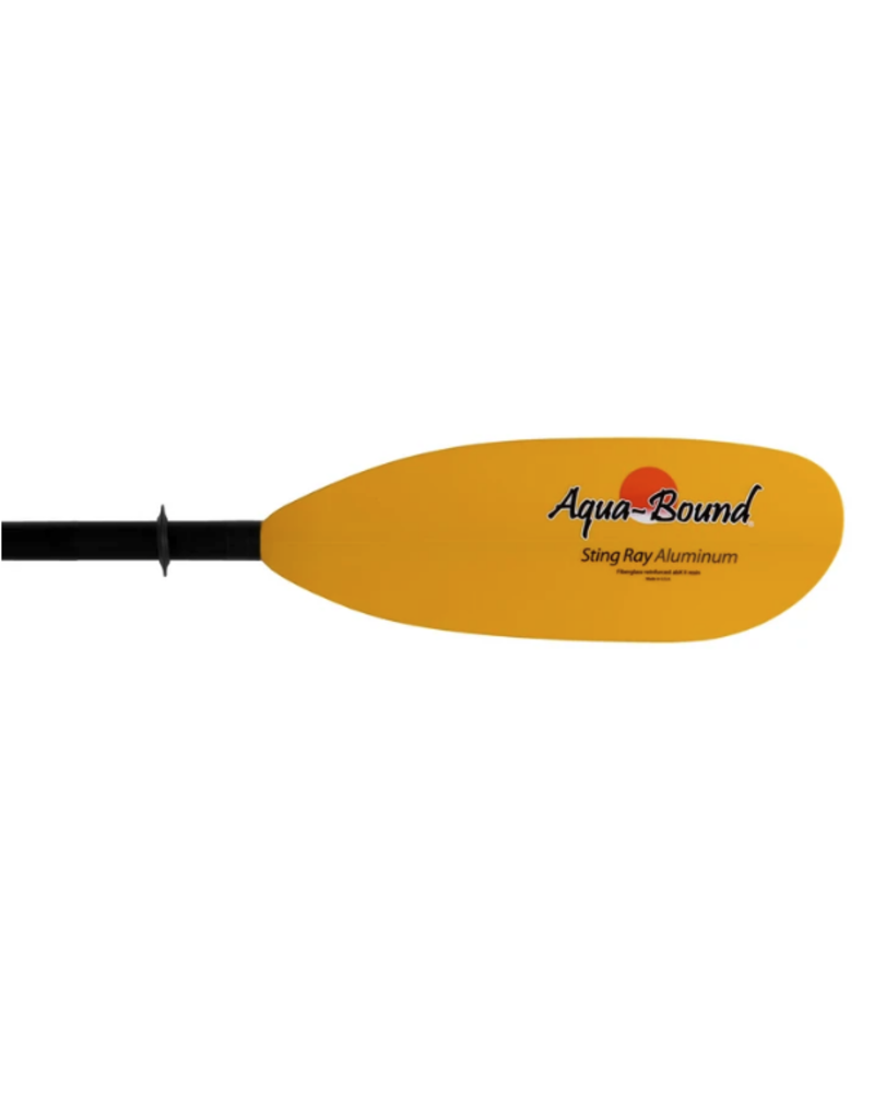 Aqua-Bound Sting Ray Yellow Fiberglass Blade/Aluminum Shaft 2pc Kayak Paddle