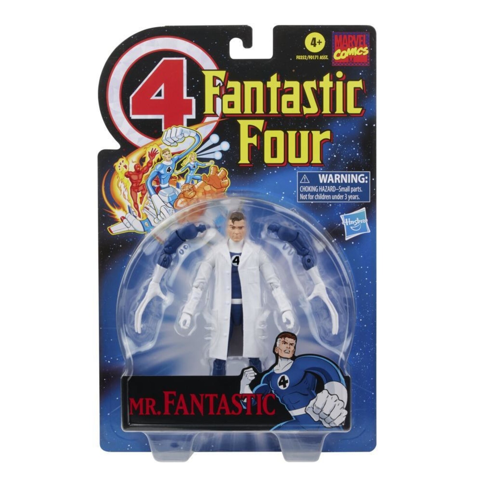 Hasbro Mr. Fantastic Fantastic Four 6" Retro Wave