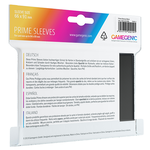 GAMEGENIC PRIME SLEEVES: BLACK STD 66x91mm