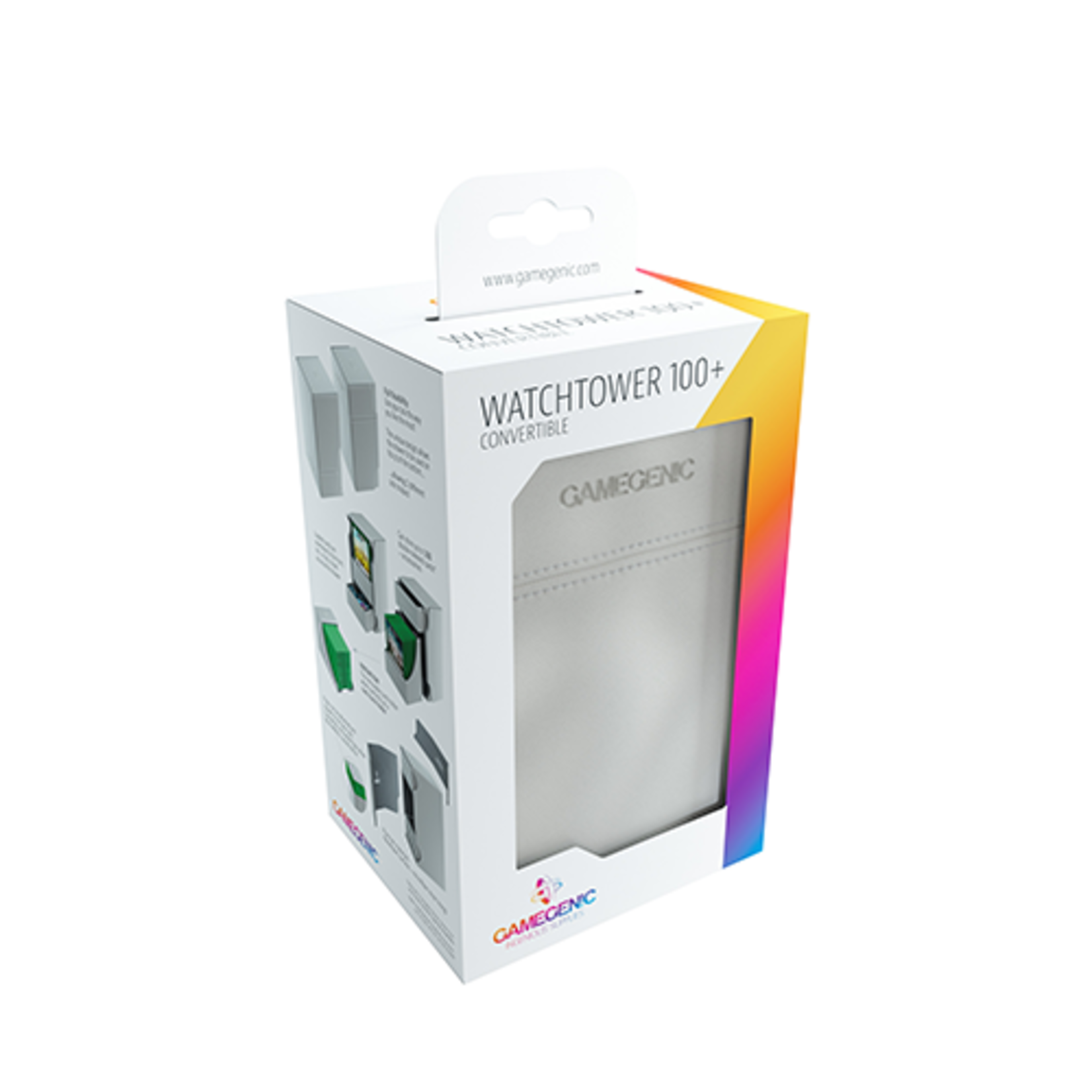GAMEGENIC WATCHTOWER DECK BOX 100+ WHITE