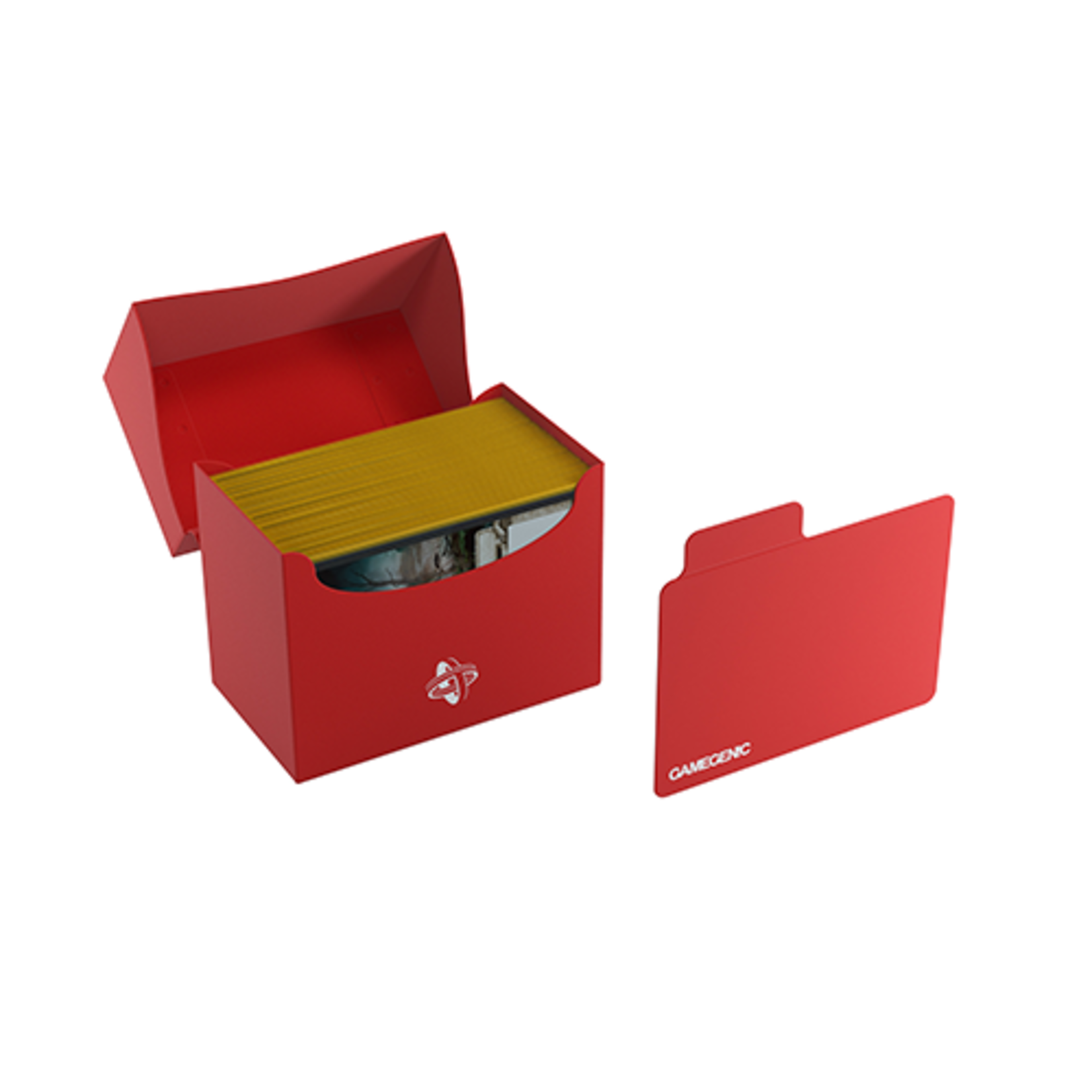 GAMEGENIC SIDE HOLDER 80+ DECK BOX RED