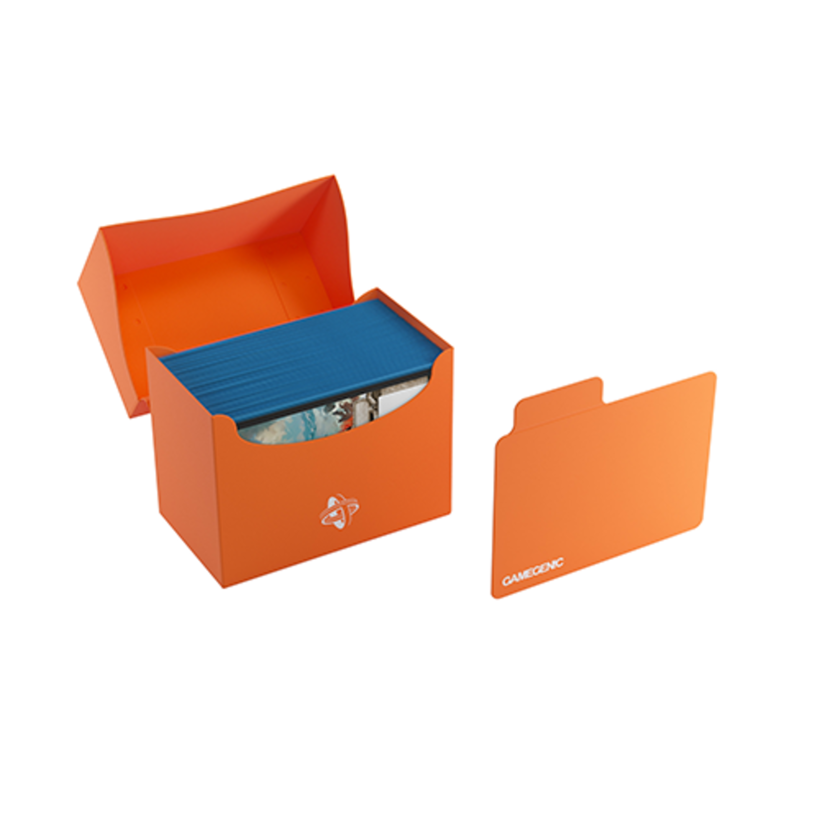 GAMEGENIC SIDE HOLDER DECK BOX 80+ ORANGE