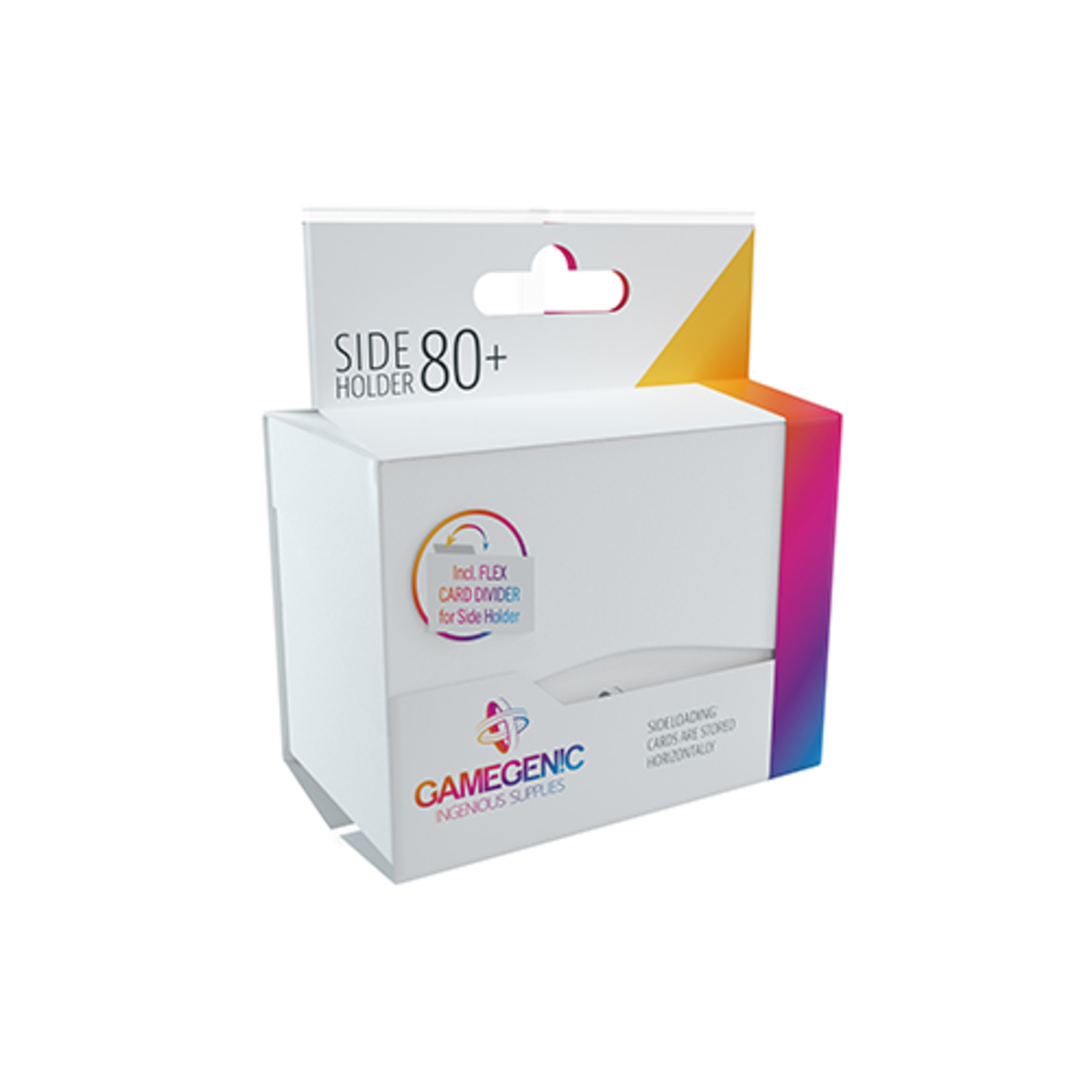 GAMEGENIC SIDE HOLDER 80+ DECK BOX WHITE