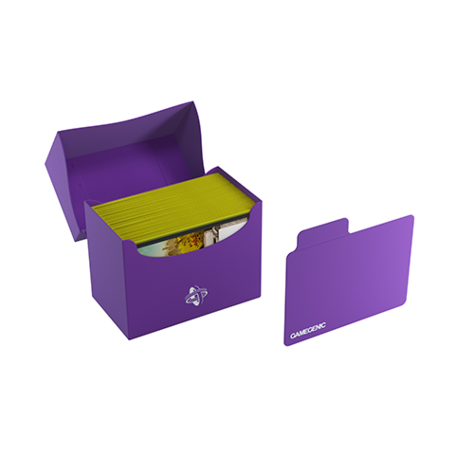 GAMEGENIC SIDE HOLDER 80+ DECK BOX PURPLE