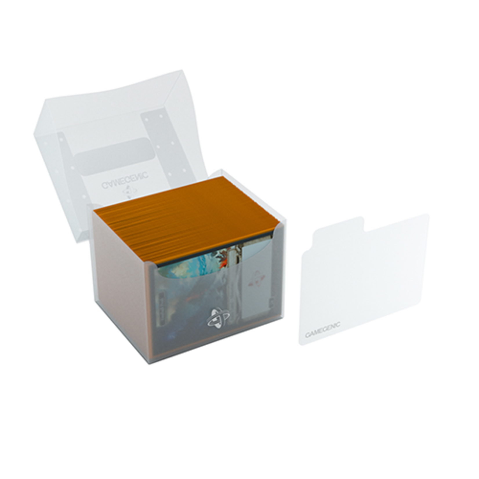 GAMEGENIC SIDE HOLDER 100+ XL DECK BOX CLEAR