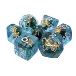 OLD SCHOOL DICE & ACCESSORIES ANIMAL KINGDOM GOLD FISH 7-DIE SET - OLD SCHOOL DICE