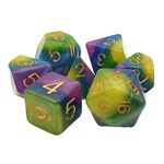 OLD SCHOOL DICE & ACCESSORIES GRADIENTS ROYAL WEDDING 7-DIE SET - OLD SCHOOL DICE