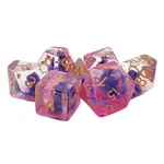 OLD SCHOOL DICE & ACCESSORIES ANIMAL KINGDOM BABY T-REX PURPLE 7-DIE SET - OLD SCHOOL DICE