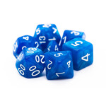 OLD SCHOOL DICE & ACCESSORIES PEARL DROP SHIMMER BLUE 7PC SET - OLD SCHOOL DICE