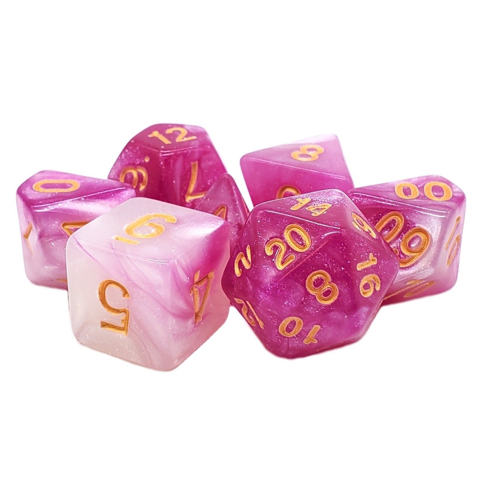 OLD SCHOOL DICE & ACCESSORIES GALAXY FIRST KISS  7PC SET