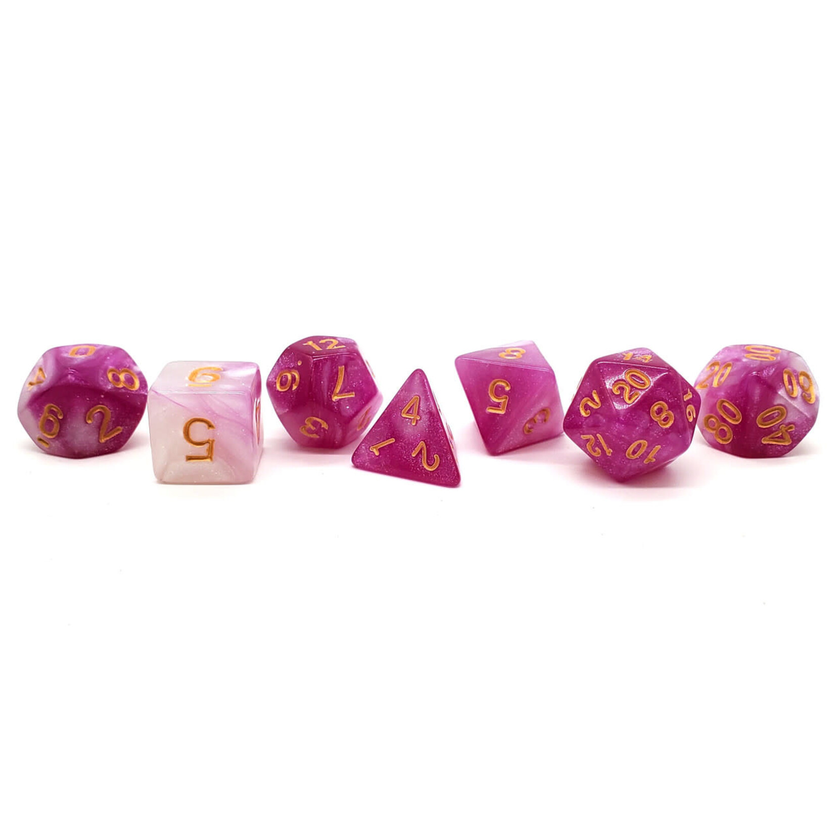 OLD SCHOOL DICE & ACCESSORIES GALAXY FIRST KISS  7PC SET