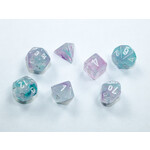 CHESSEX MINI NEBULA WISTERIA/WHITE 7-DIE SET - CHESSEX