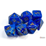 CHESSEX VORTEX BLUE/GOLD 7-DIE SET - CHESSEX