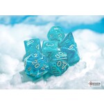 CHESSEX CIRRUS AQUA/SILVER 7-DIE SET