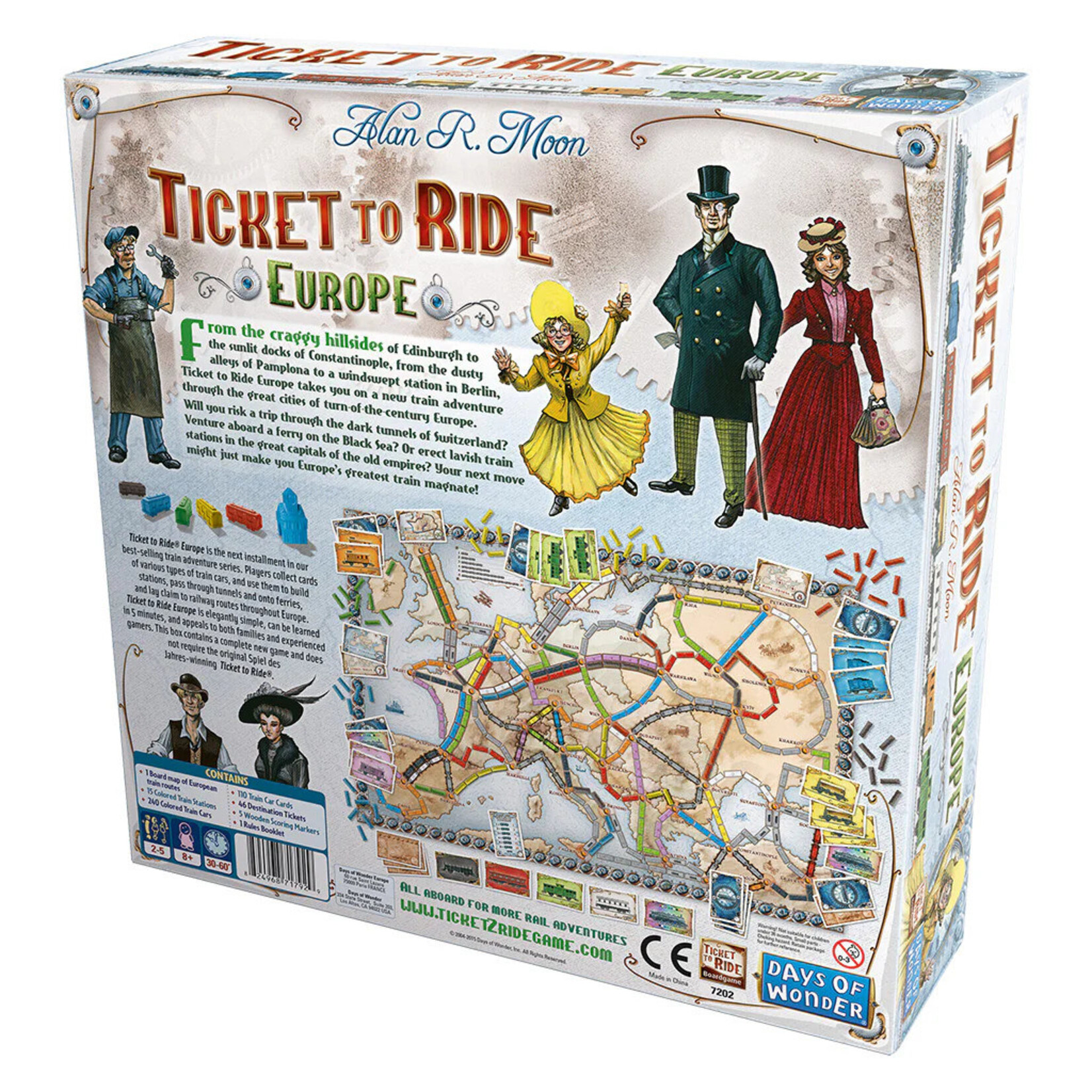 DAYS OF WONDER TICKET TO RIDE EUROPE
