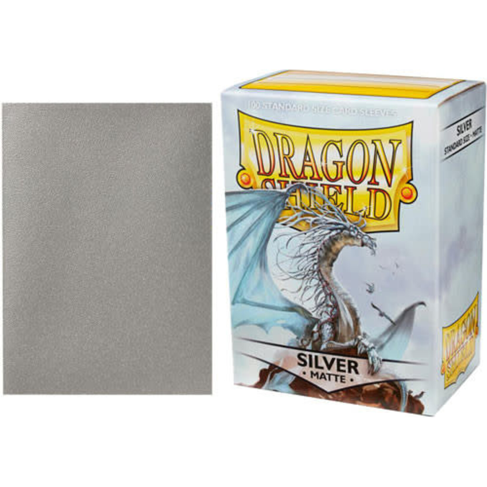 ARCANE TINMEN DRAGON SHIELD MATTE SILVER 100CT BOX