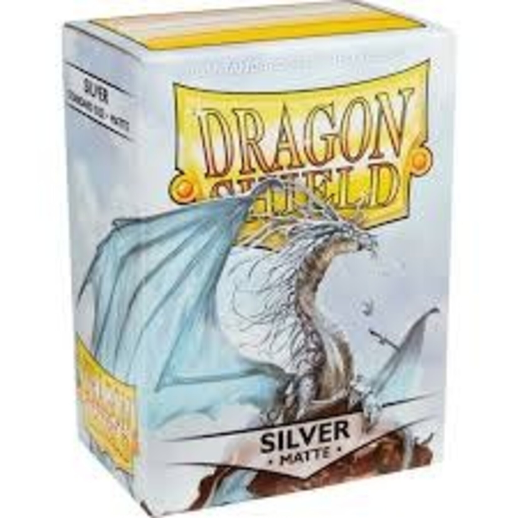ARCANE TINMEN DRAGON SHIELD MATTE SILVER 100CT BOX