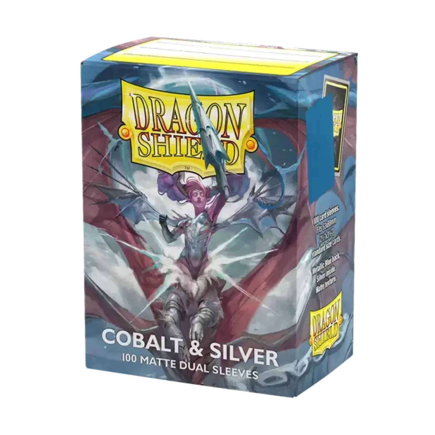 ARCANE TINMEN DUAL MATTE BLUE SILVER 25TH ANNIVERSARY 100CT DRAGON SHIELD