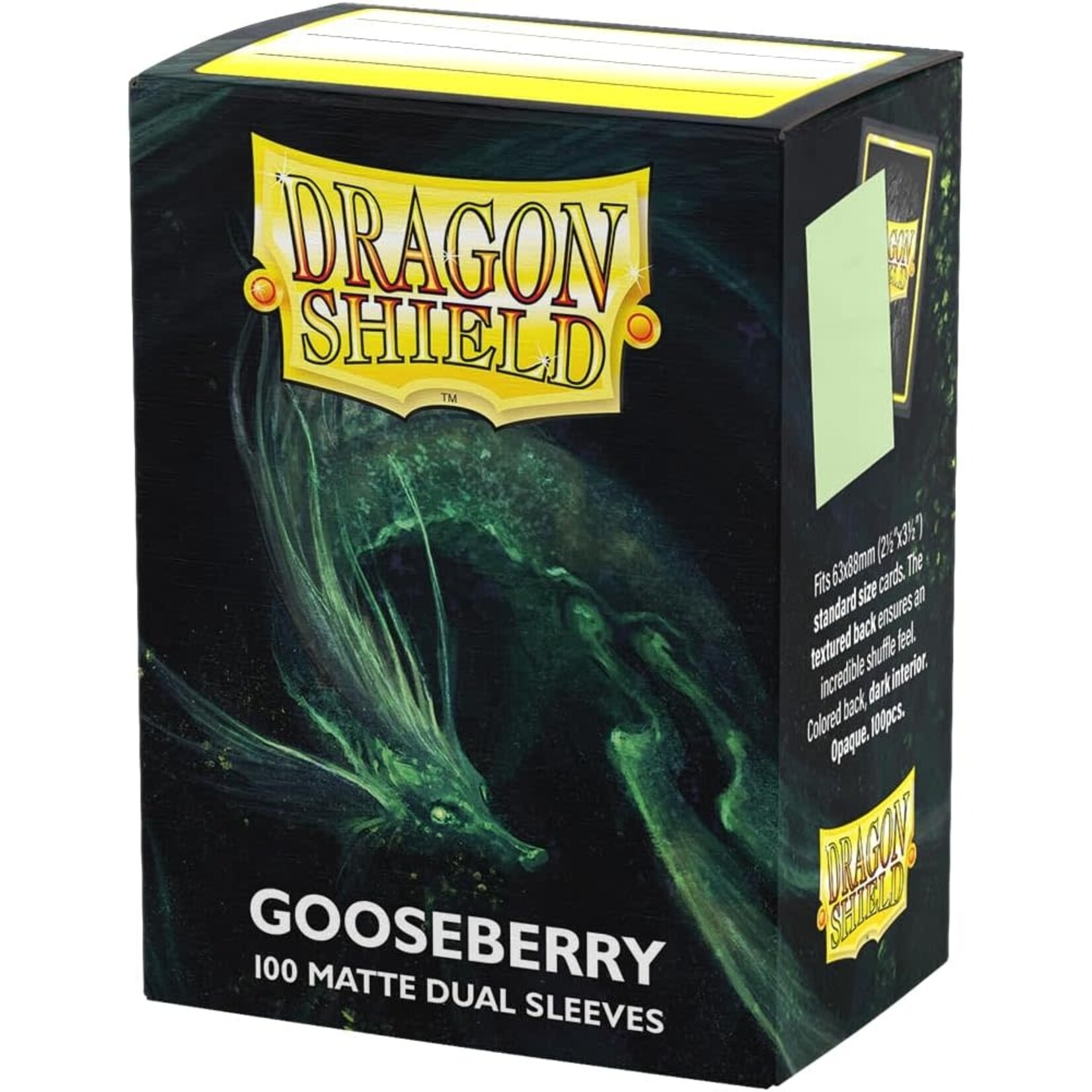 ARCANE TINMEN DUAL MATTE GOOSEBERRY 100CT DRAGON SHIELD