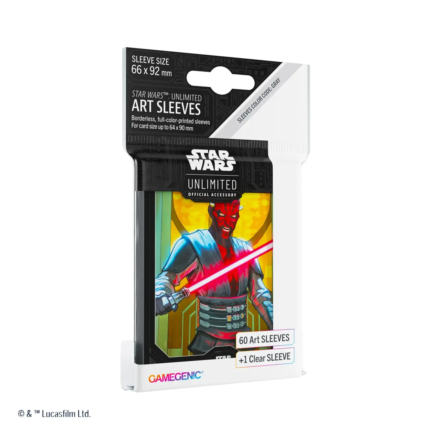 GAMEGENIC DARTH MAUL STAR WARS: UNLIMITED ART SLEEVE