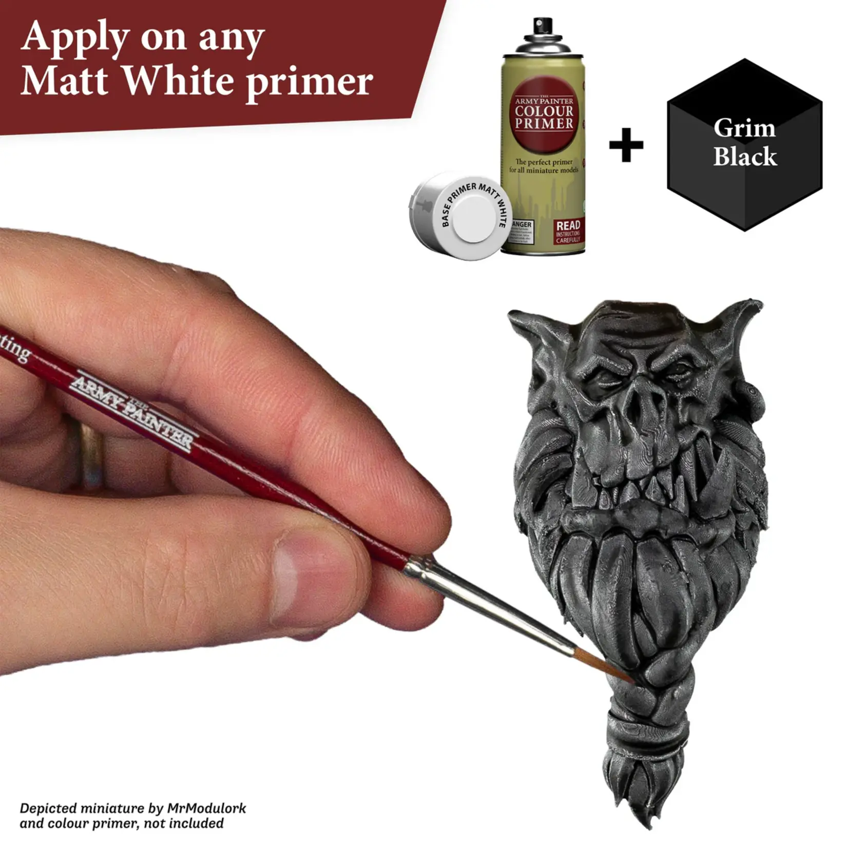 THE ARMY PAINTER GRIM BLACK - BLACK - 18mL / 0.6 fl. oz.