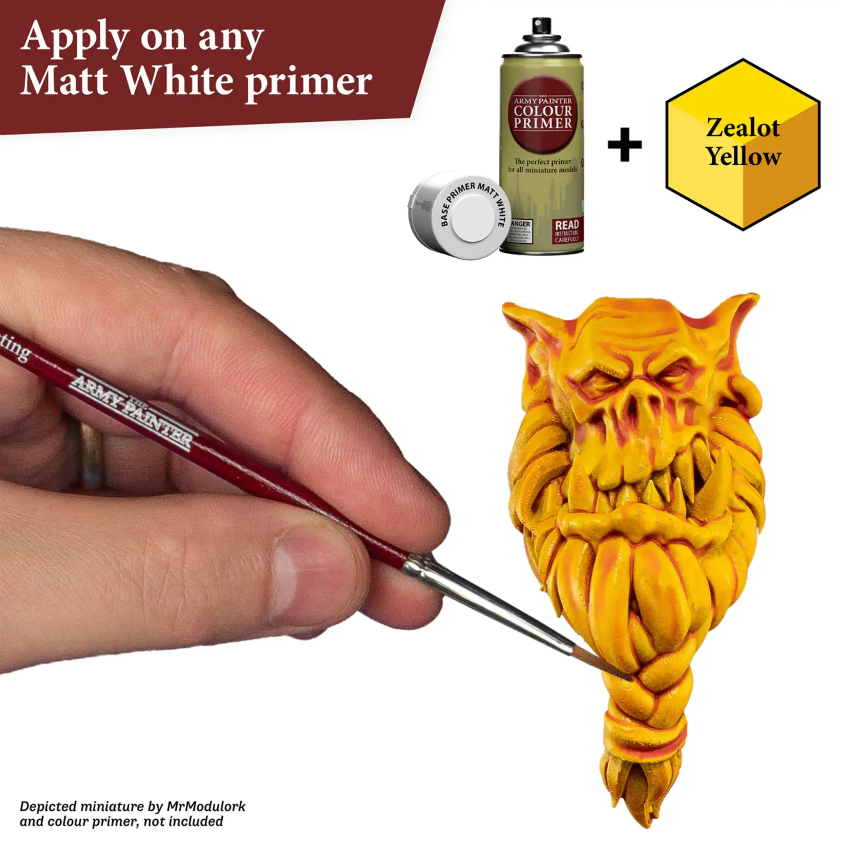 THE ARMY PAINTER ZEALOT YELLOW - ORANGE YELLOW - 18mL / 0.6 fl. oz.