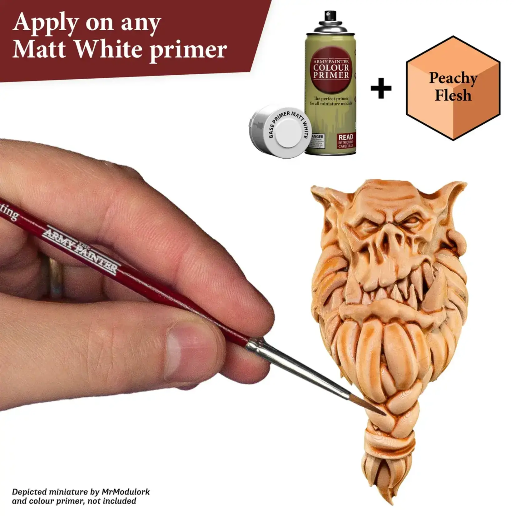 THE ARMY PAINTER PEACHY FLESH - LIGHT YELLOWISH PINK - 18mL / 0.6 fl. oz.