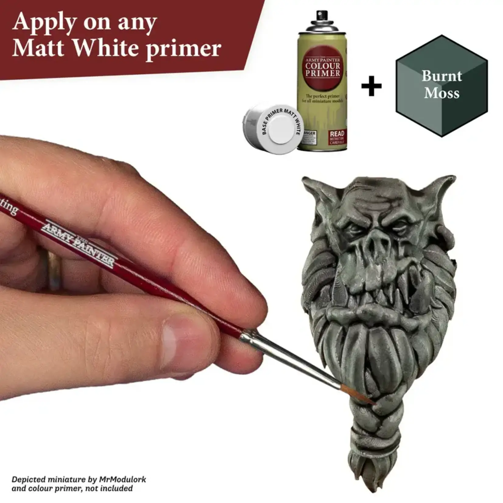 THE ARMY PAINTER BURNT MOSS - BLACKISH GREEN GREY - 18mL / 0.6 fl. oz.