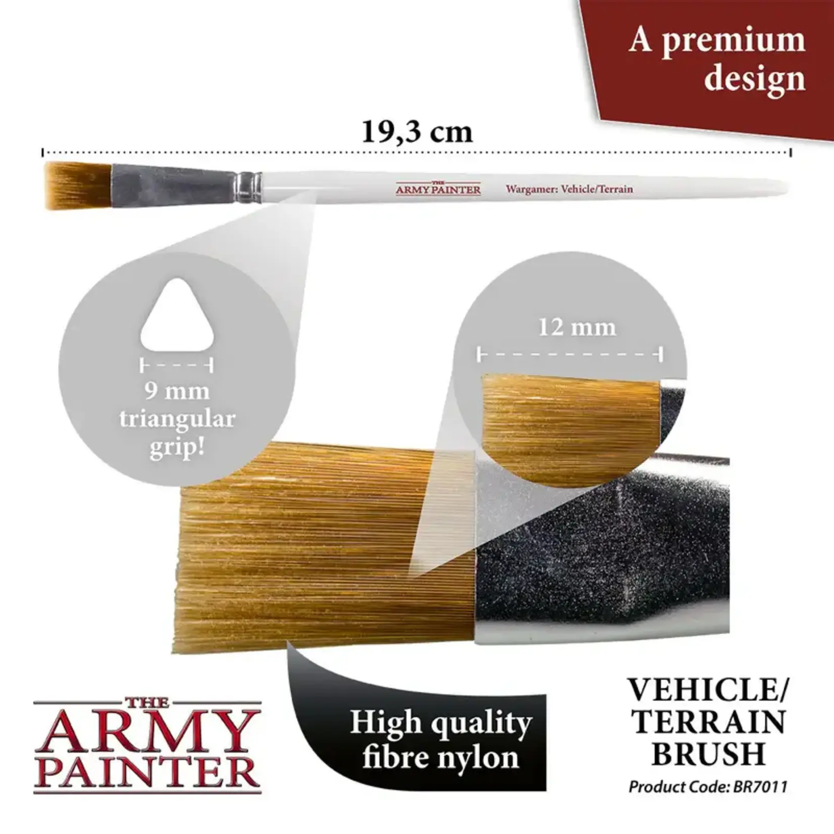THE ARMY PAINTER VEHICLE/TERRAIN PAINT BRUSH SINGLE