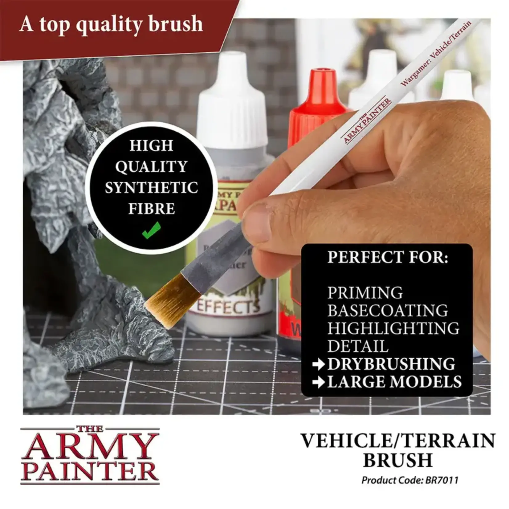 THE ARMY PAINTER VEHICLE/TERRAIN PAINT BRUSH SINGLE
